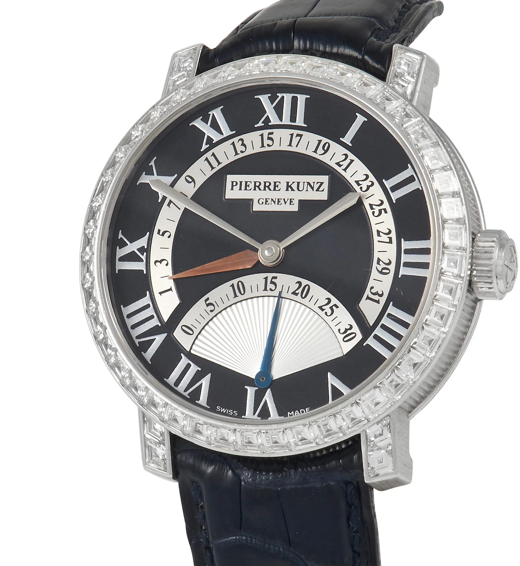 Pierre Kunz Spirit of Challenge Retrograde PKA 011 SDR.3 41mm White gold and 18k white gold Black 1