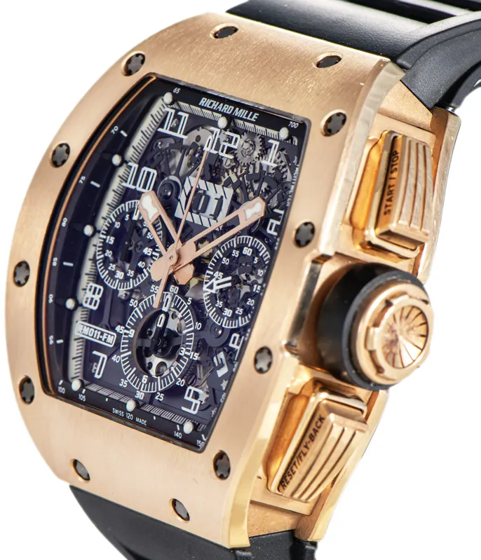 Richard Mille RM 011 RM011-02 45mm Rose gold and 18k rose gold Skeleonized 1