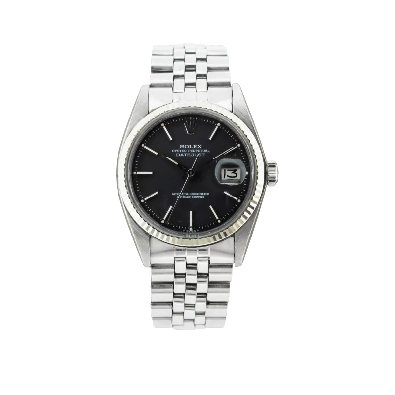 Rolex Datejust 1601 36mm Stainless steel Black