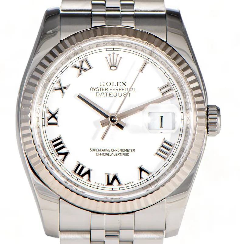 Rolex Datejust 36 116234 White gold and Stainless steel and 18k white gold White