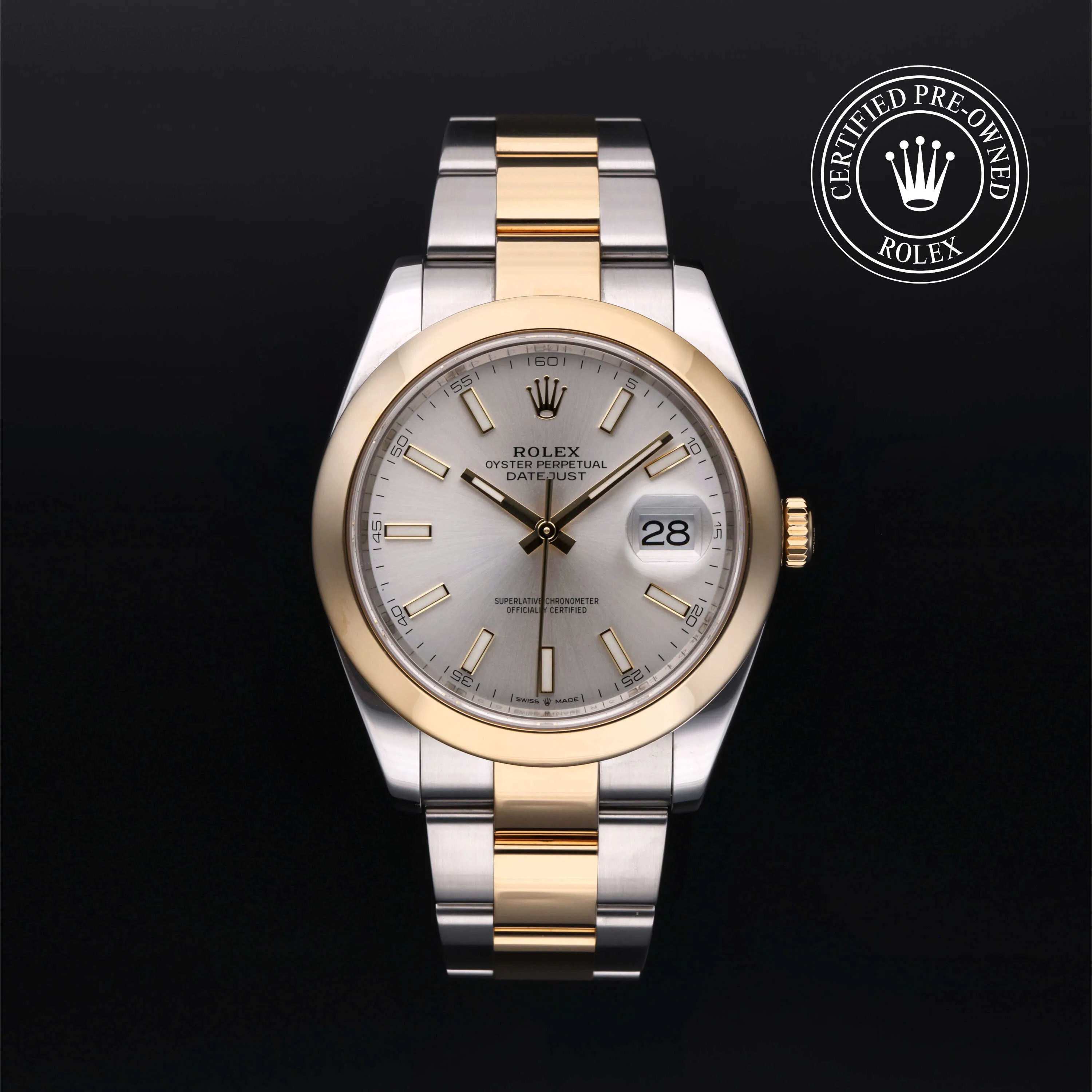 Rolex Datejust 41 126303 41mm Yellow gold and 18k yellow gold Silver