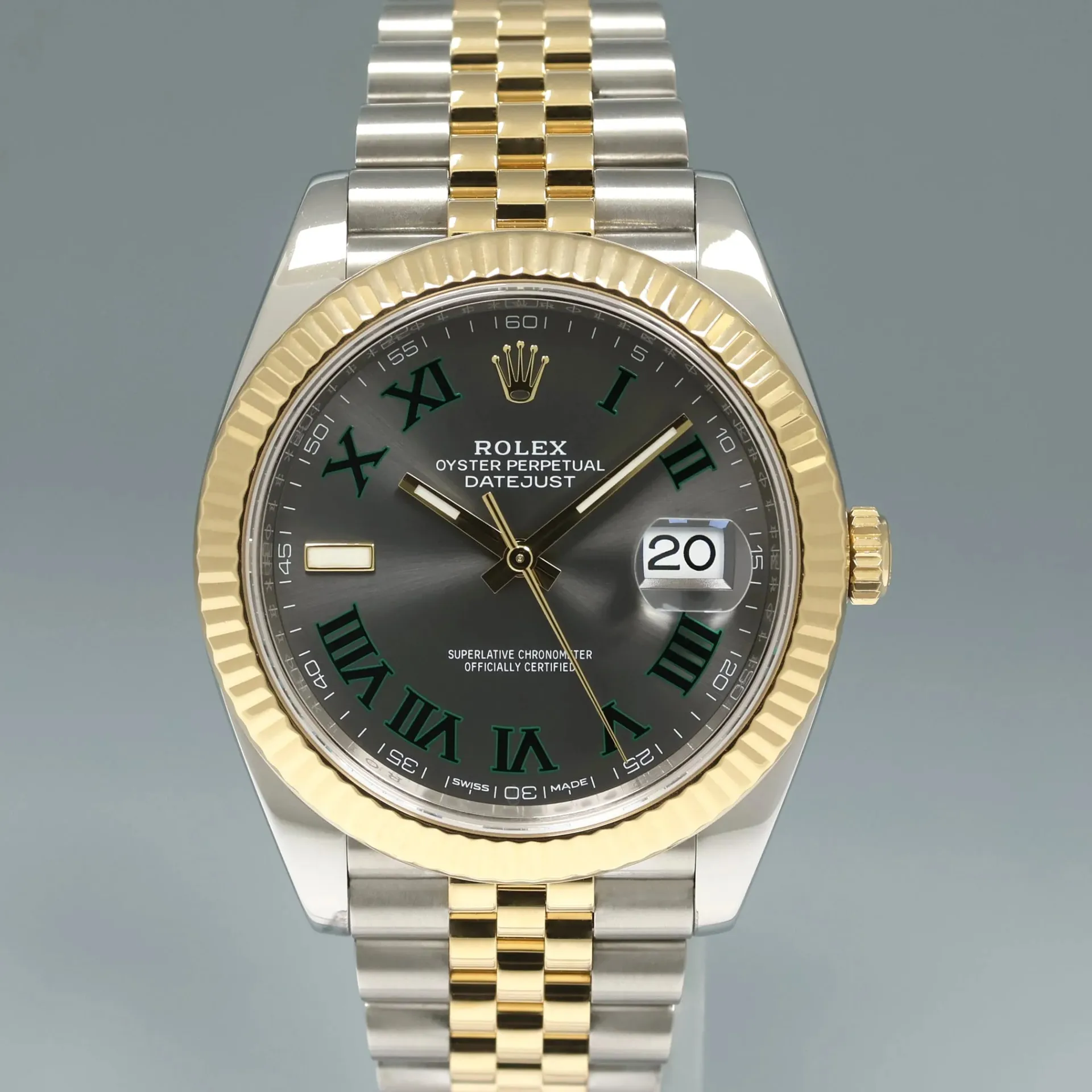 Rolex Datejust 41 126333-0020 41mm Yellow gold and Oystersteel Gray