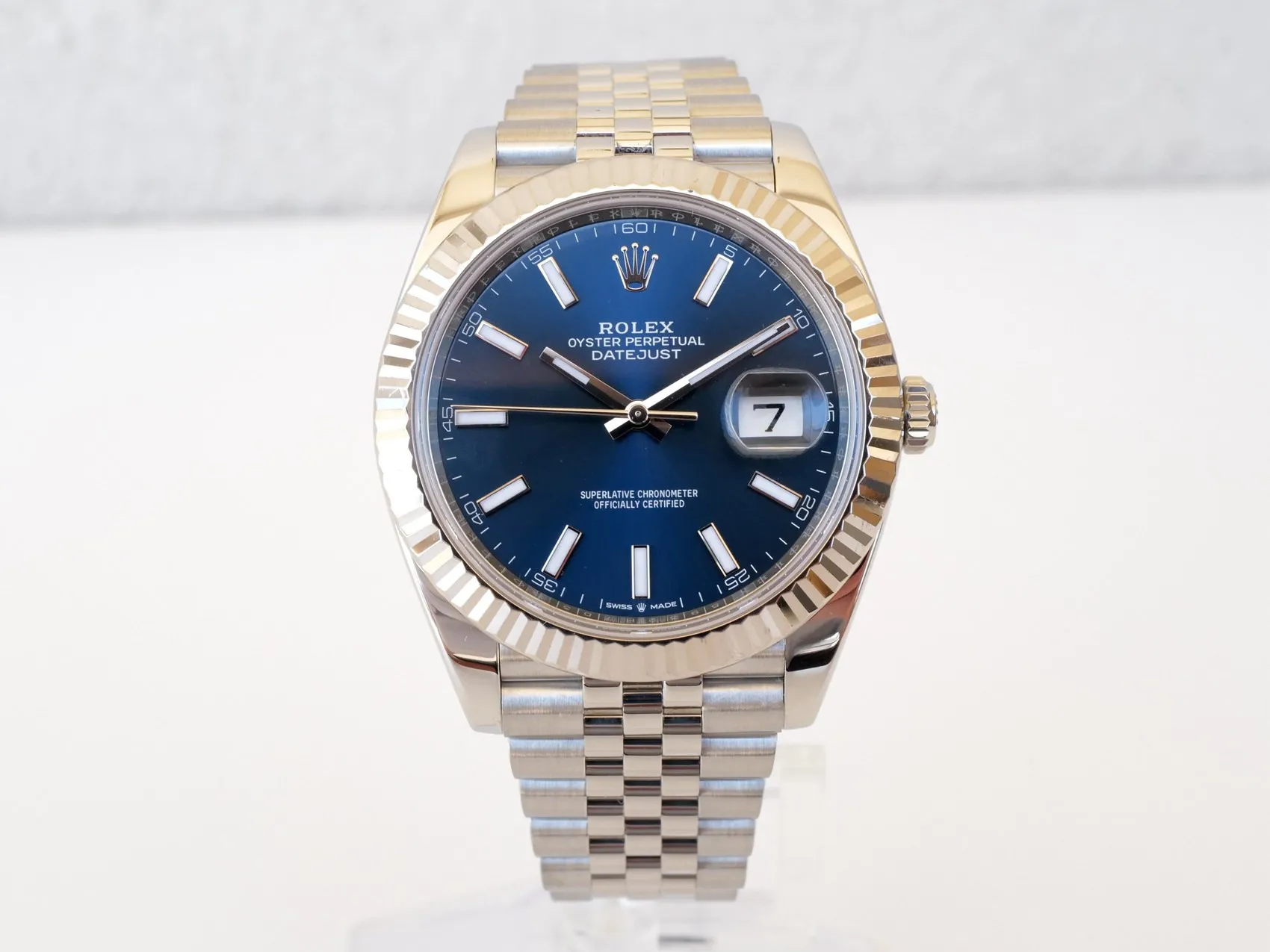 Rolex Datejust 41 126334-0002 41mm White gold and Oystersteel Blue