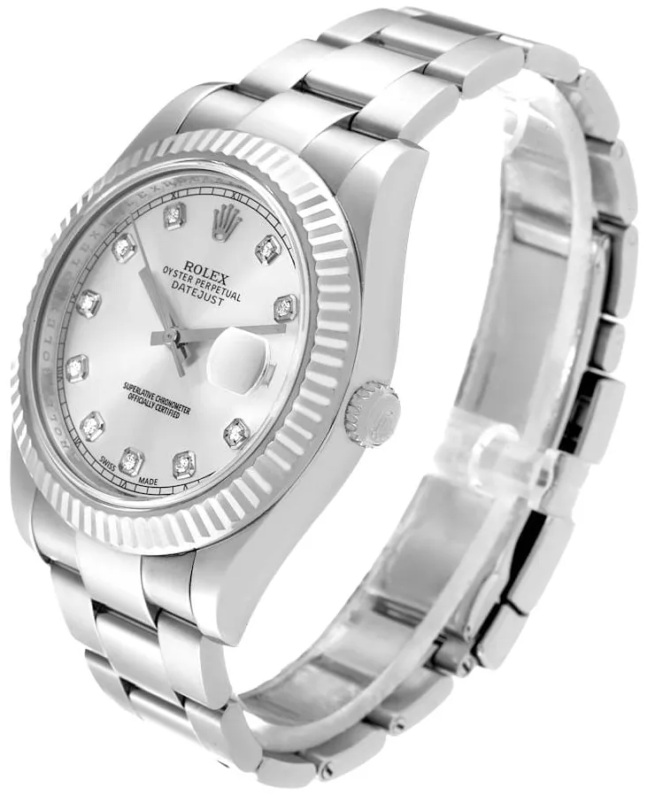 Rolex Datejust II 116334-0007 41mm White gold Silver 1