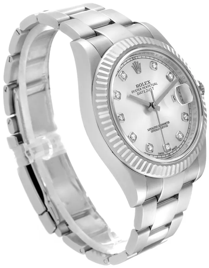 Rolex Datejust II 116334-0007 41mm White gold Silver 2