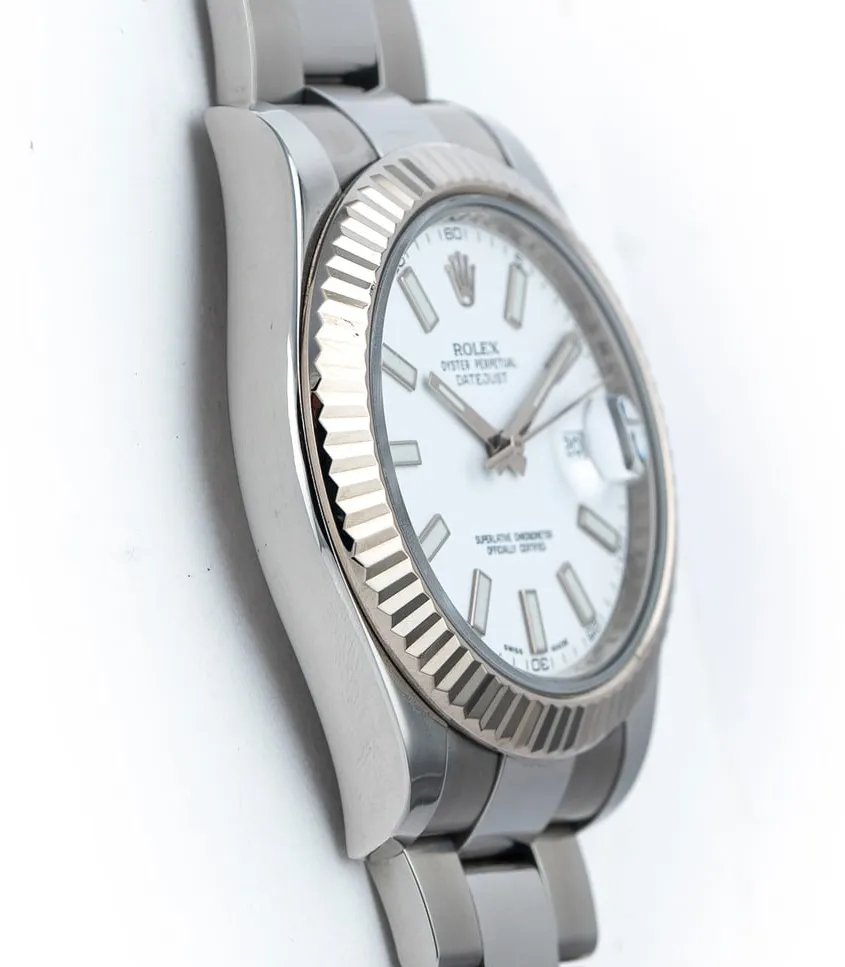 Rolex Datejust II 116334 41mm Stainless steel White 2