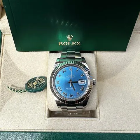 Rolex Datejust II 116334 41mm Stainless steel Blue 6