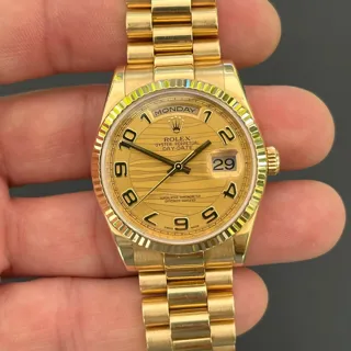 Rolex Day-Date 36 Yellow gold Champagne