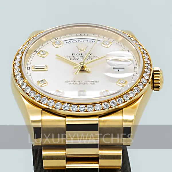 Rolex Day-Date 36 118348 36mm Yellow gold and 18k yellow gold Silve 10