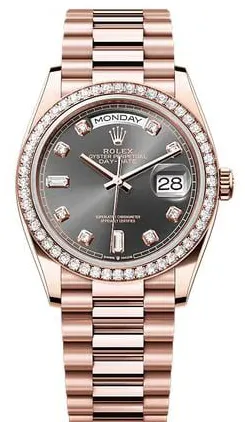 Rolex Day-Date 36 128345RBR 36mm Rose gold Gray