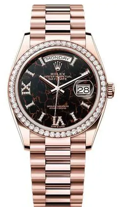 Rolex Day-Date 36 128345RBR 36mm Rose gold Brown