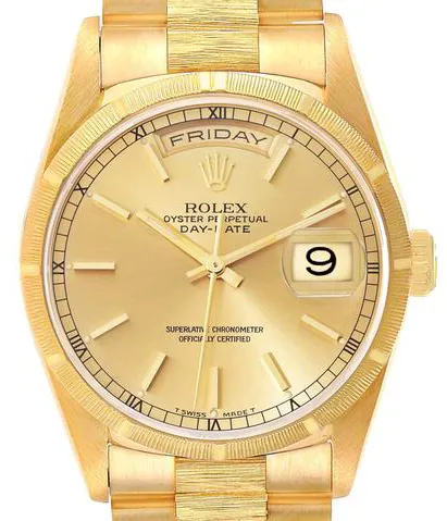 Rolex Day-Date 36 18248 36mm Yellow gold Champagne