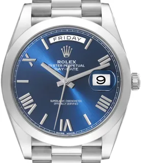 Rolex President 228206 Platinum Dark Blue