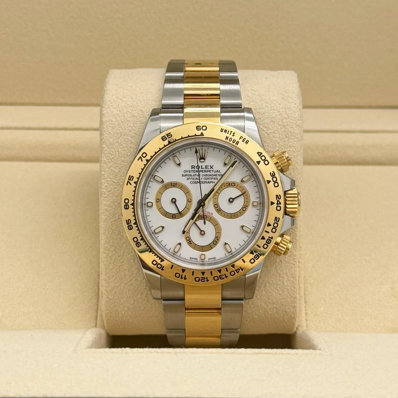 Rolex Daytona 116503-0001 40mm Yellow gold and Stainless steel White