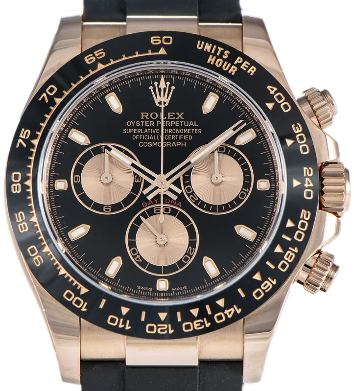 Rolex Daytona 116515ln 40mm Rose gold and 18k rose gold Black