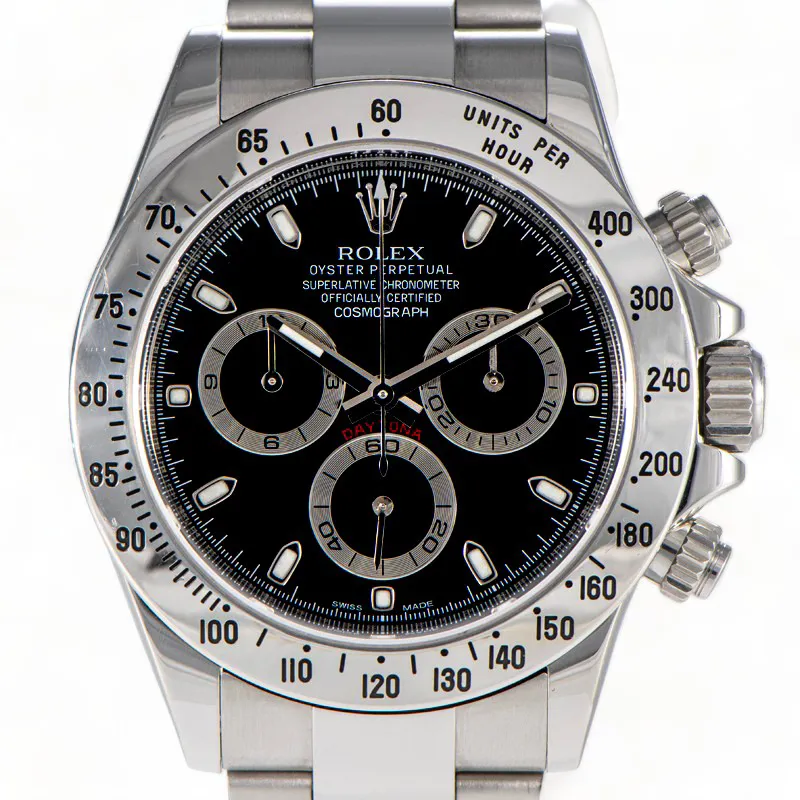 Rolex Daytona 116520 40mm Stainless steel Black