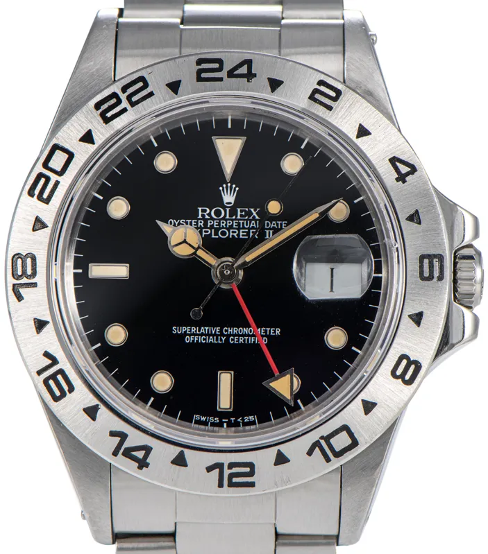 Rolex Explorer II 16550 40mm Stainless steel Black