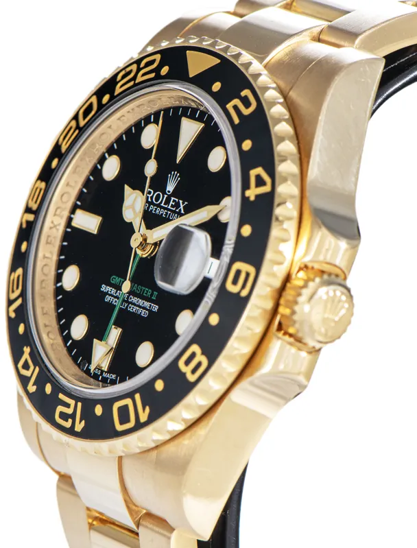 Rolex GMT-Master II 116718LN 40mm Yellow gold and 18k yellow gold Black 1