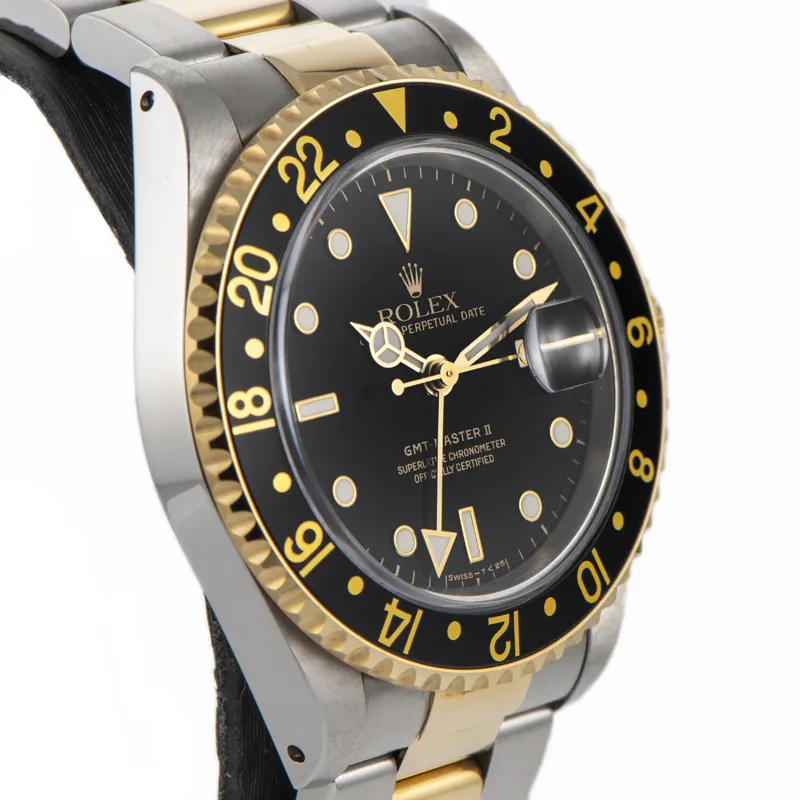 Rolex GMT-Master II 16713 40mm Yellow gold and Stainless steel Black 3