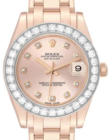 Rolex Pearlmaster 81285 34mm Rose gold Rose