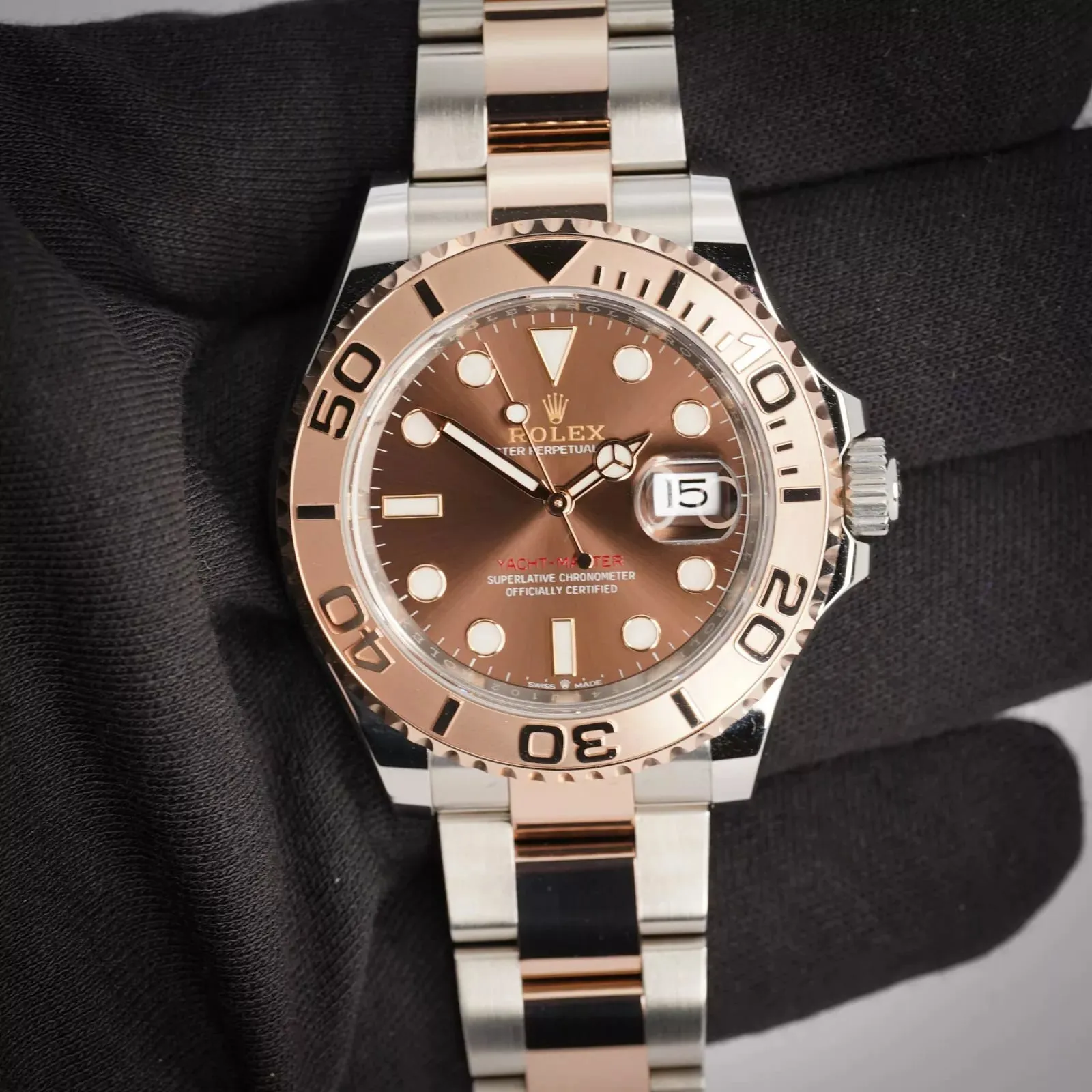 Rolex Yacht-Master 126621-0001 40mm Oystersteel and Everose gold Brown