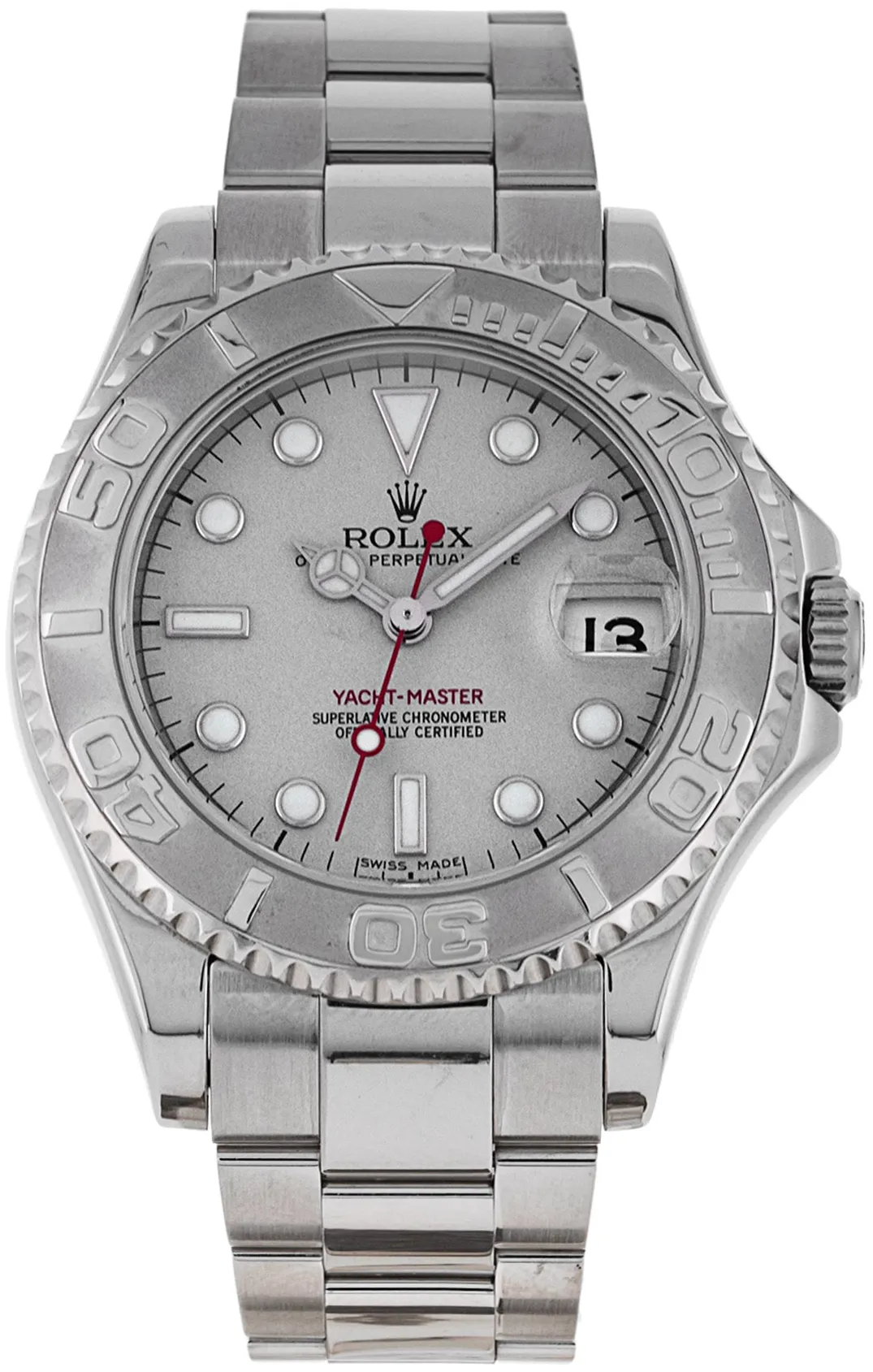 Rolex Yacht-Master 168622 35mm Platinum Silver