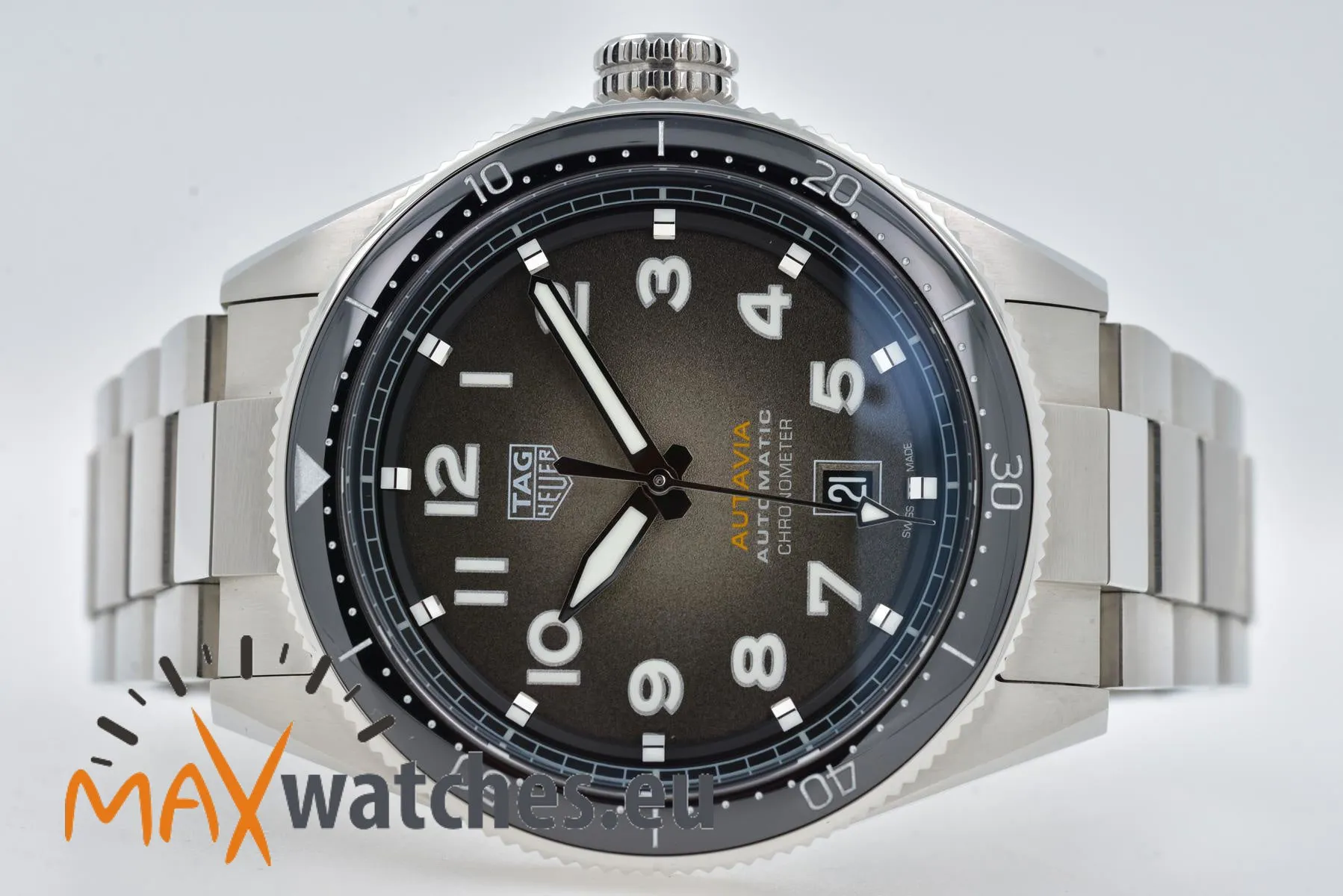 TAG Heuer Autavia WBE5114.EB0173 42mm Stainless steel Black