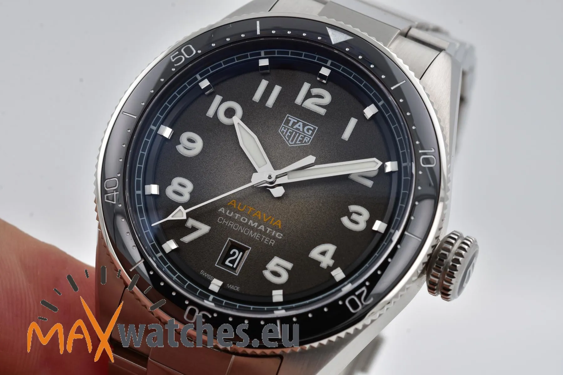 TAG Heuer Autavia WBE5114.EB0173 42mm Stainless steel Black 9