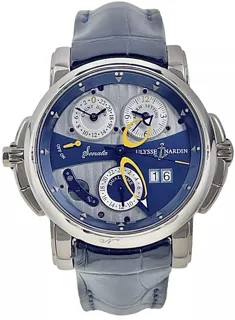 Ulysse Nardin Sonata 670-88/213 White gold Blue