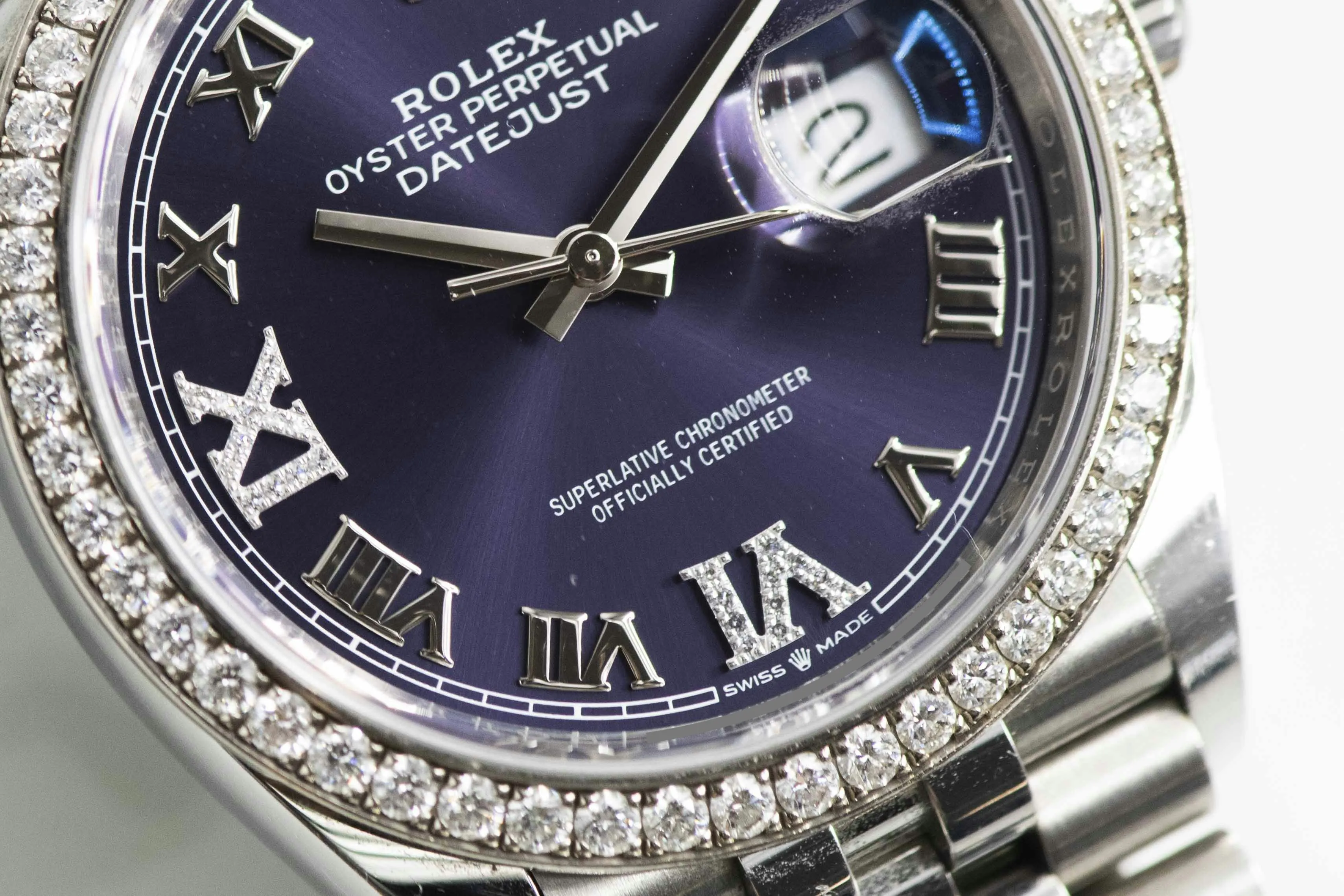 Rolex Datejust 36 126284RBR 36mm Stainless steel and Diamond Aubergine 3