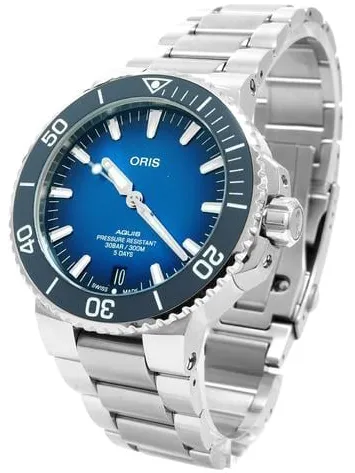 Oris Aquis Date 01 400 7763 4135 43.5mm Stainless steel Blue 1