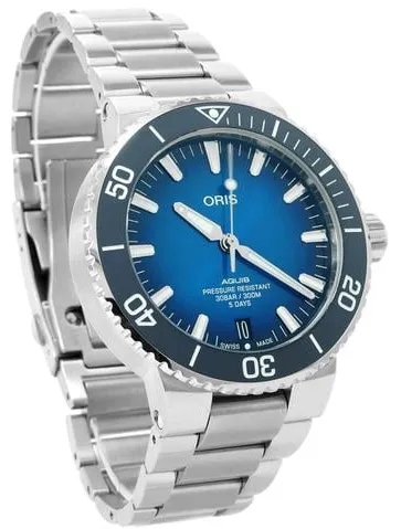 Oris Aquis Date 01 400 7763 4135 43.5mm Stainless steel Blue 2