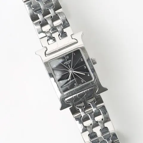 Hermès Heure H HH1.210 21mm Stainless steel Black