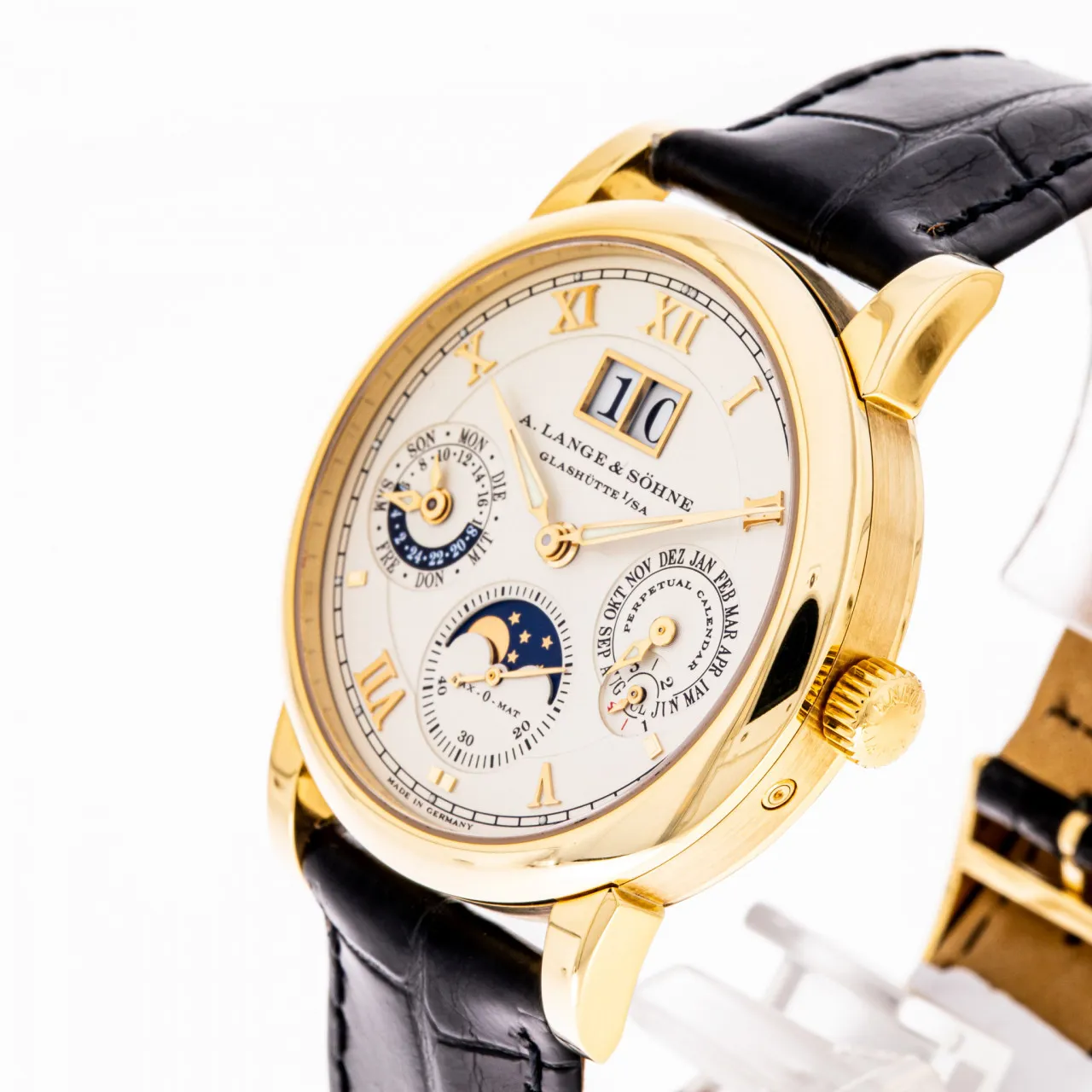 A. Lange & Söhne Langematik Perpetual 310.021 38mm Yellow gold Champagne 2