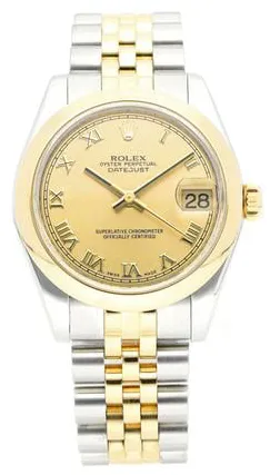 Rolex Datejust 31 178243 31mm Yellow gold and Stainless steel Champagne