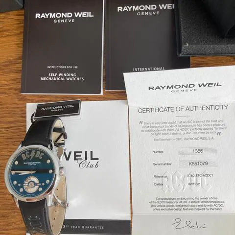 Raymond Weil Freelancer 2780-STC-ACDC1 42mm Stainless steel Black 7