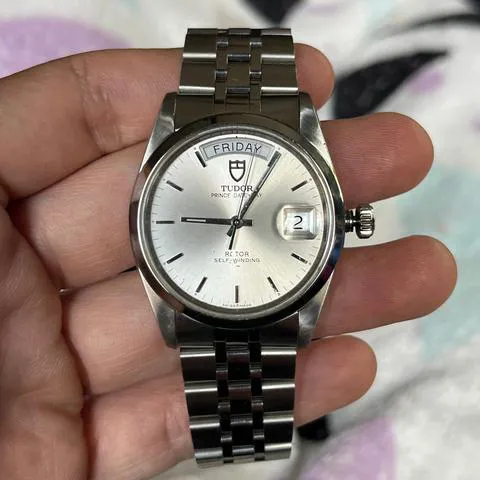 Tudor Prince Date-Day 76200-0009 36mm Stainless steel Silver 9