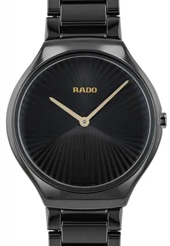 Rado True Thinline R27113152 40mm Black ceramic Black