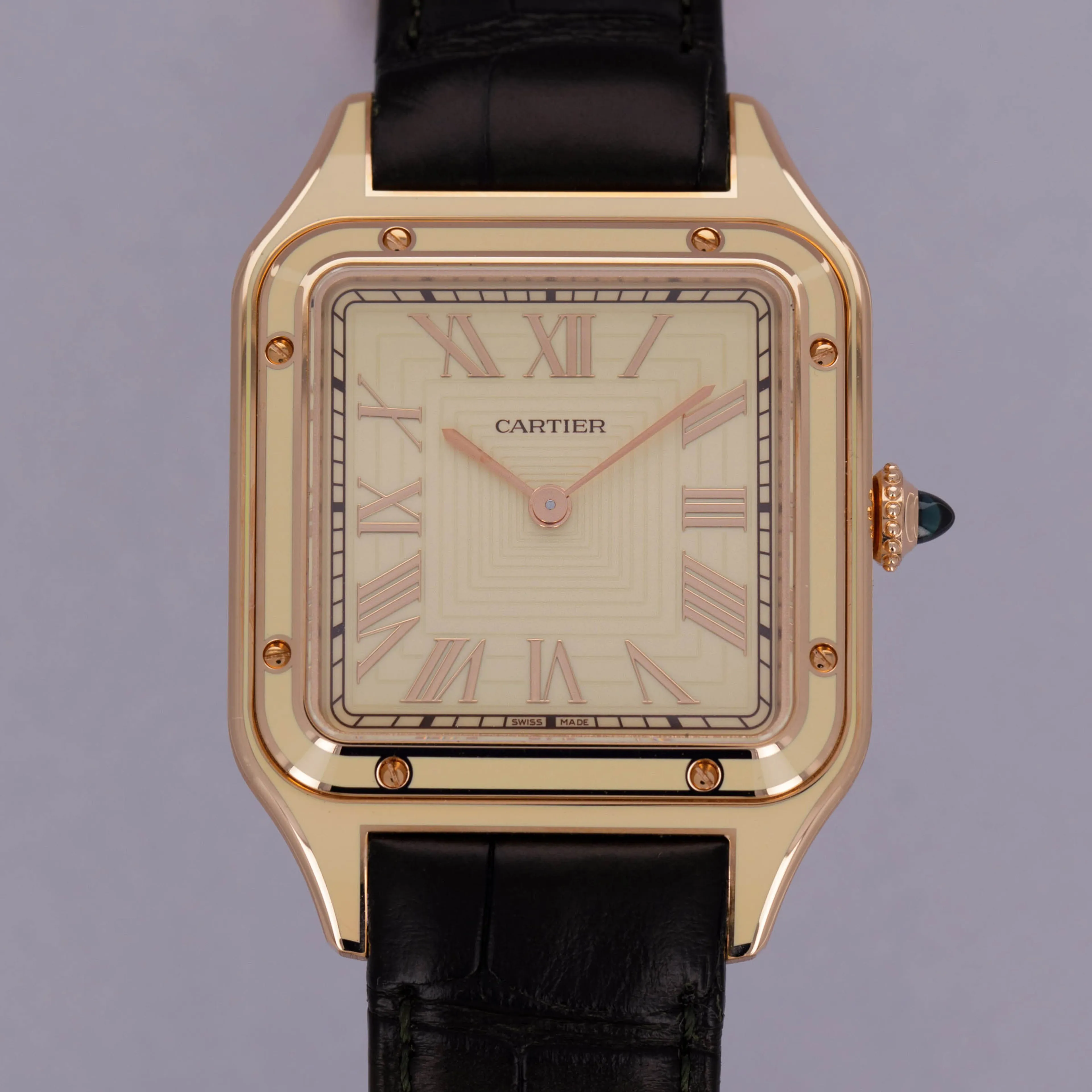 Cartier Santos Dumont CRWGSA0054 43.5mm 18k rose gold Beige