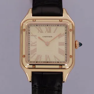 Cartier Santos Dumont CRWGSA0054 18k rose gold Beige