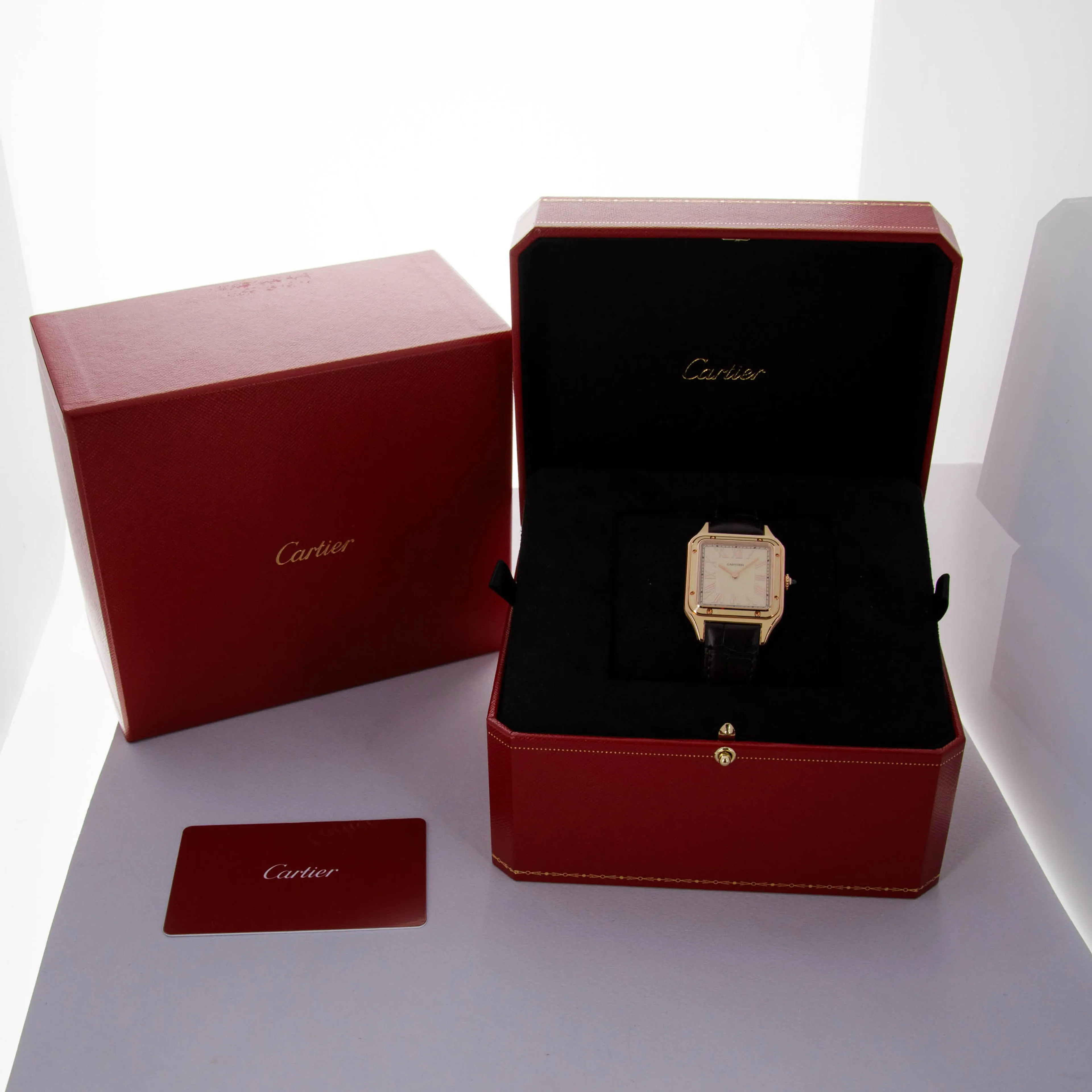 Cartier Santos Dumont CRWGSA0054 43.5mm 18k rose gold Beige 14