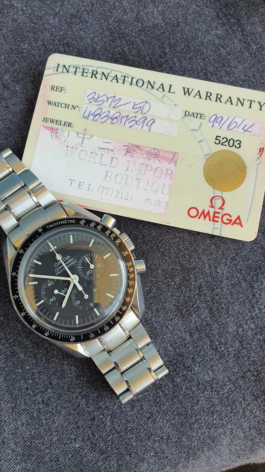 Omega Speedmaster Date 35135000 39mm Stainless steel Black 6