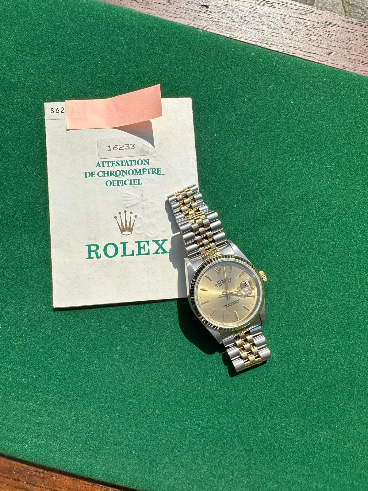 Rolex Datejust 36 16233 36mm Yellow gold and Stainless steel Champagne 3