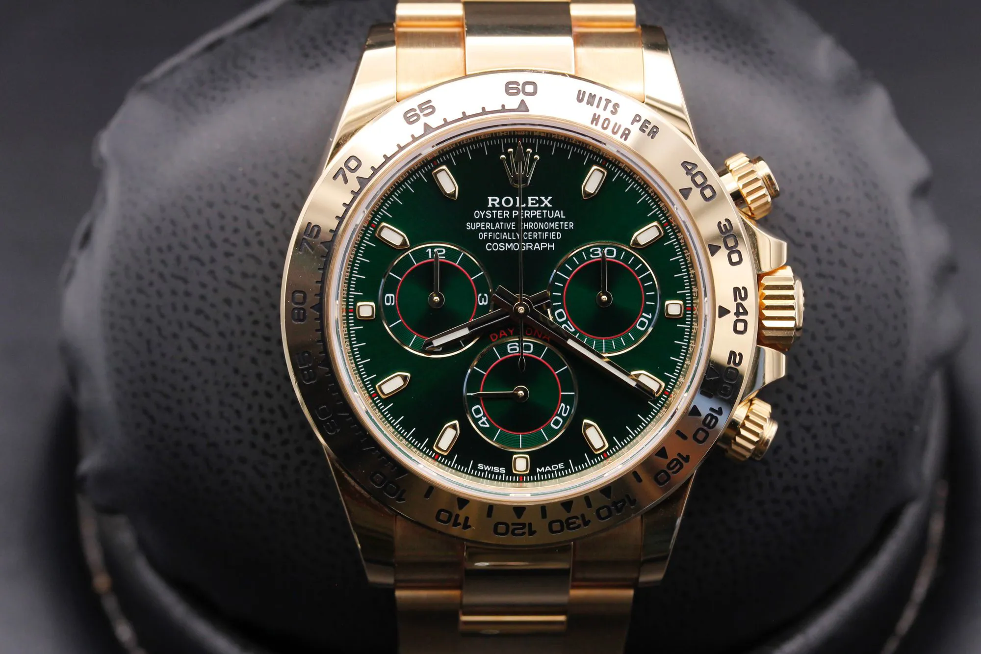 Rolex Daytona 116508 40mm Yellow gold Green