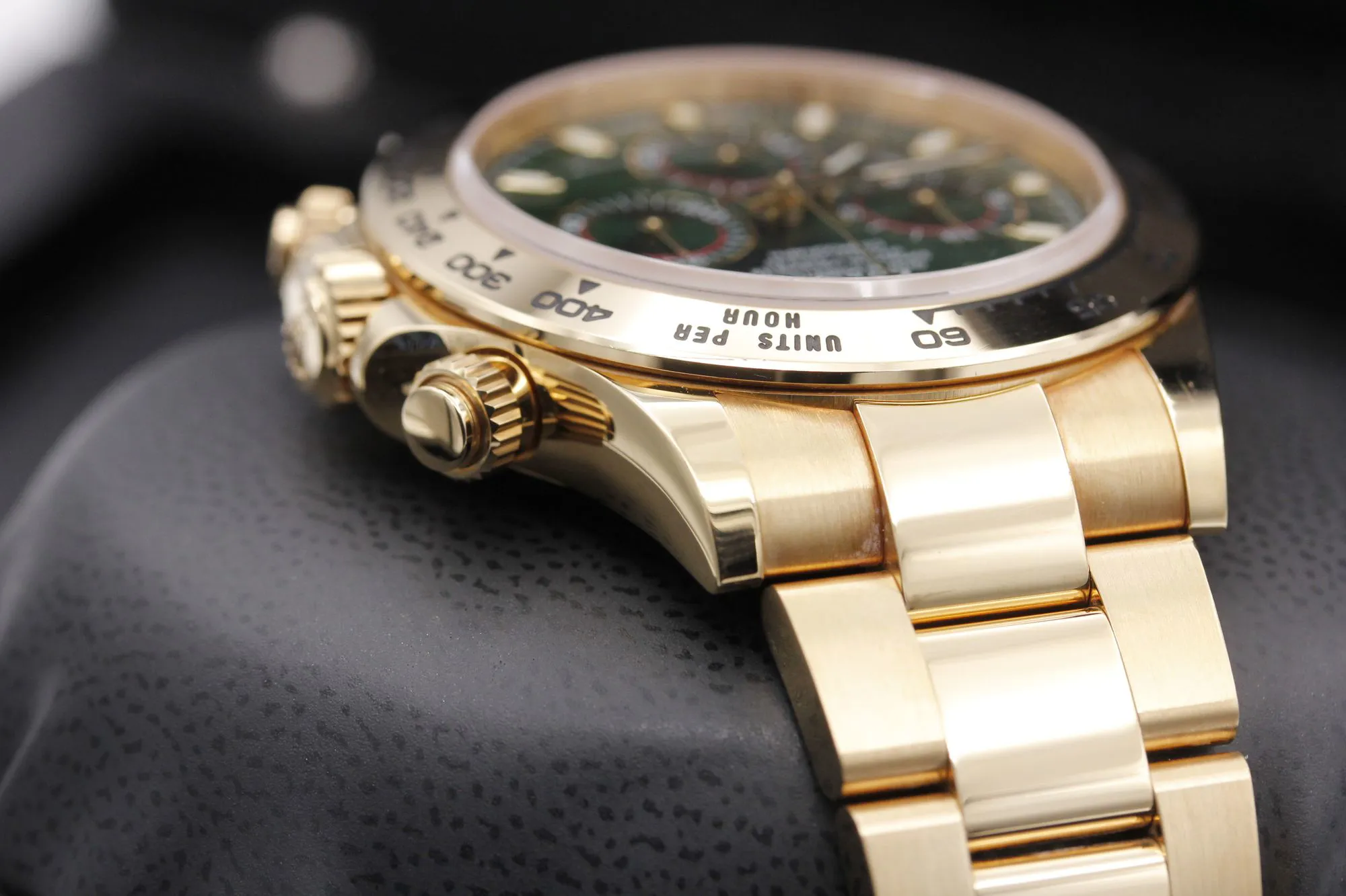 Rolex Daytona 116508 40mm Yellow gold Green 3