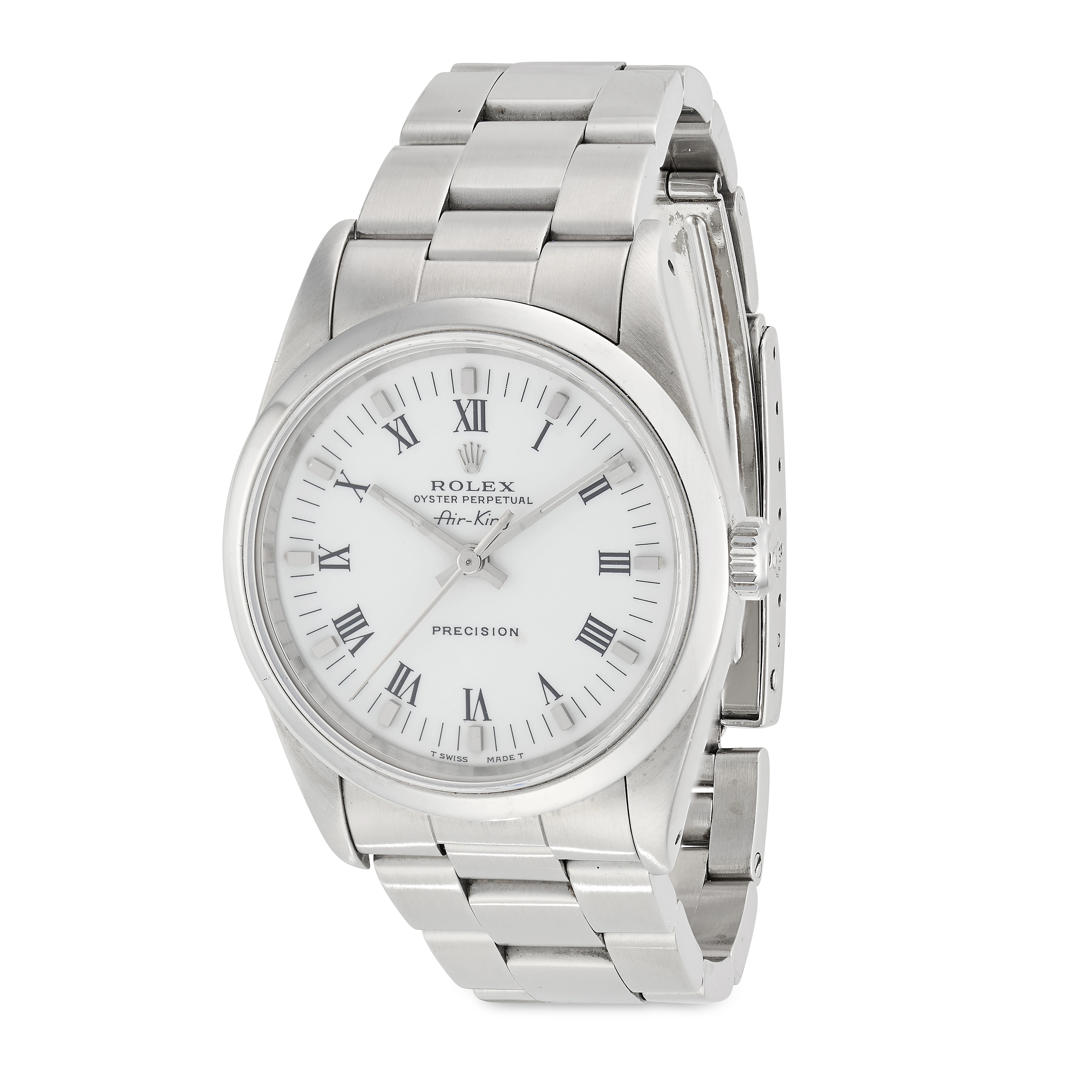 Rolex Air King 14000 34mm Stainless steel White