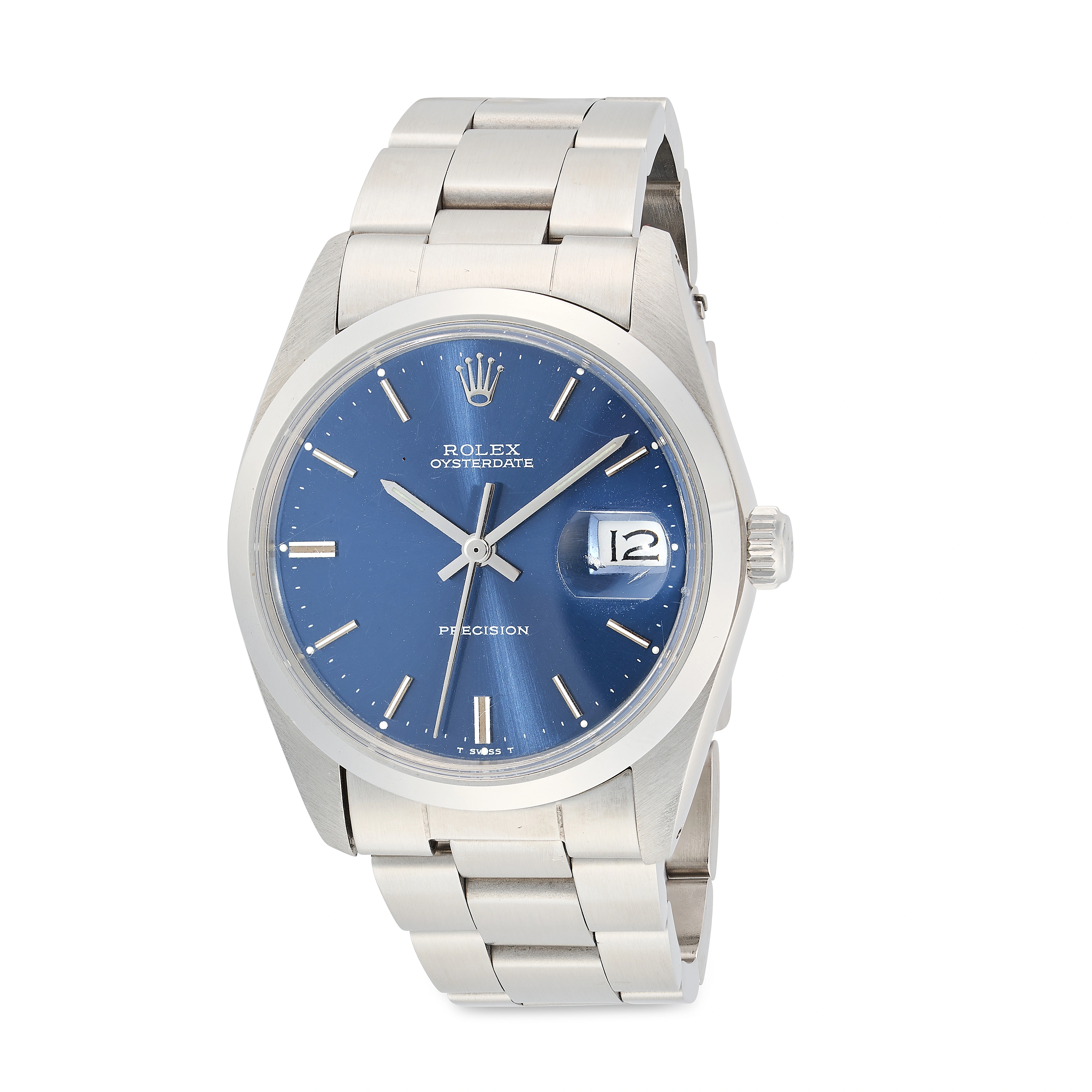 Rolex Oysterdate Precision 6694 34mm Stainless steel Blue