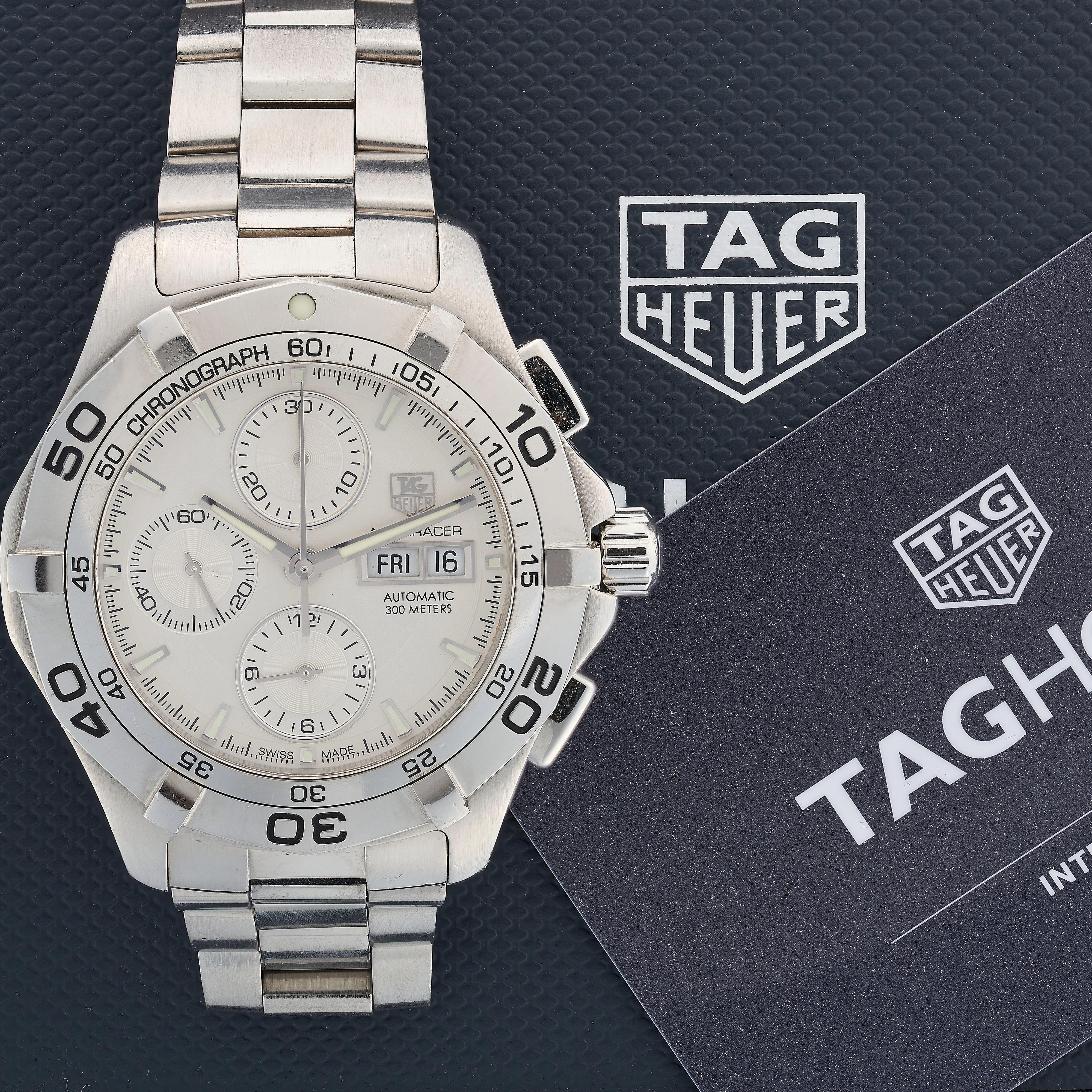 TAG Heuer Aquaracer CAF 2011 44mm Stainless steel White