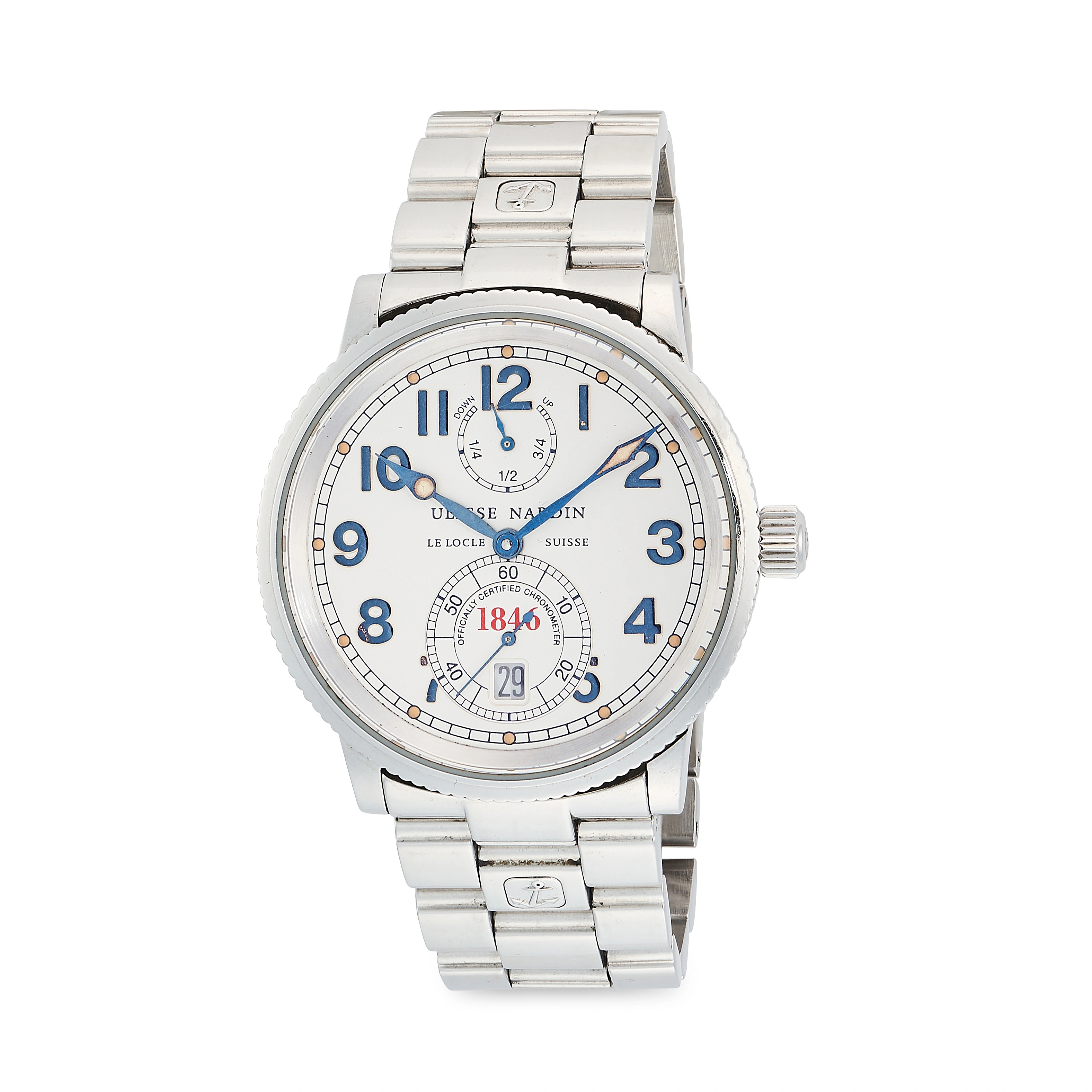 Ulysse Nardin Marine 263-22 38mm Stainless steel Silvered