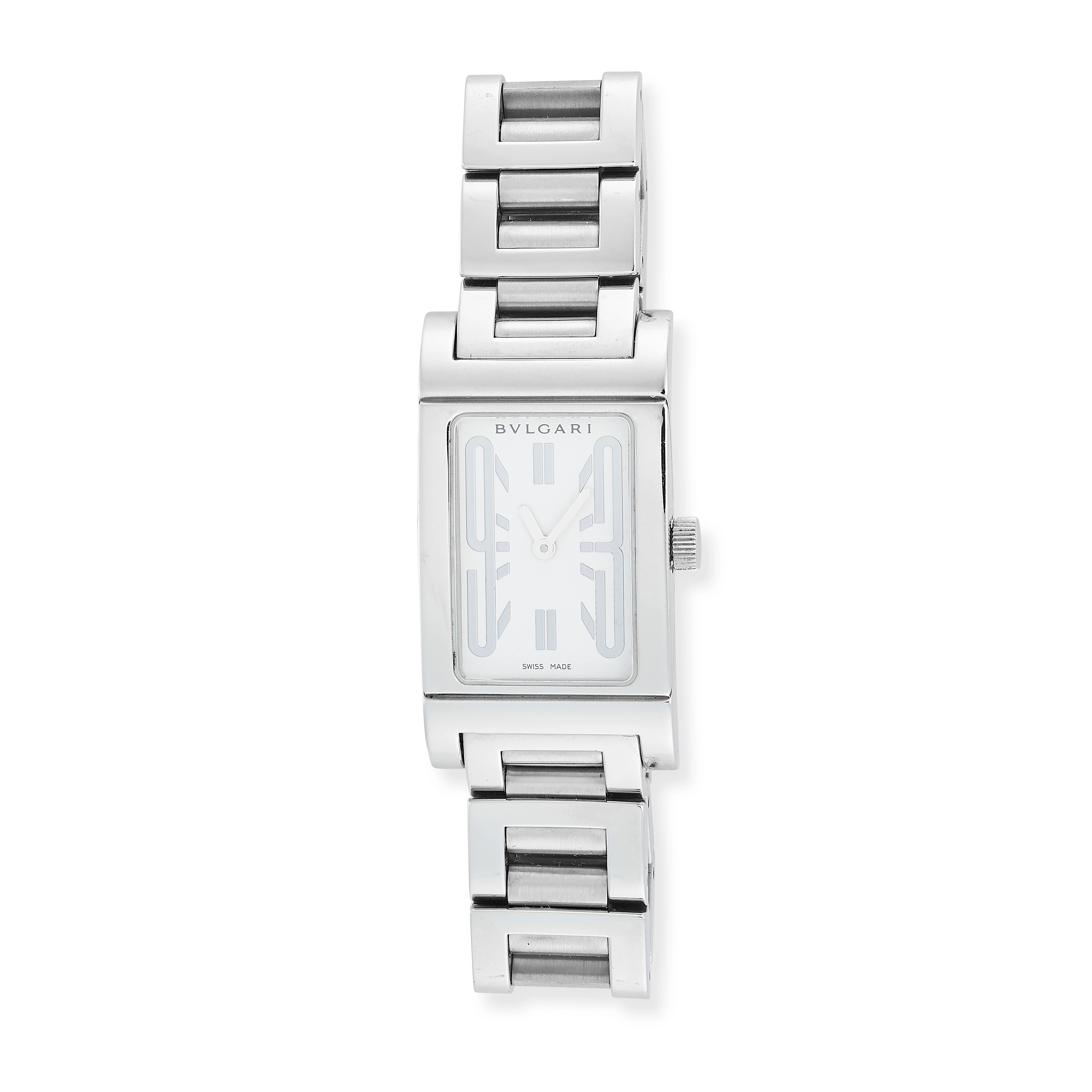 Bulgari Rettangolo RT39S 31mm Stainless steel White 1